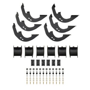 Infiniti JX35 Brake Rotors (2) - Front + Rear - R1 Concepts - Drilled & Slotted Carbon Coated - `13-`24